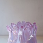 パープルのひらひら花瓶