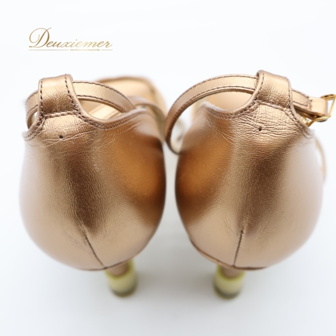 社交ダンス 衣装 ラテン シューズ 24cm ブラウン系 タカダンス TAKA DANCE 靴 くつ ヒール レディース ブロンズ 光沢 シンプル ストラップ 高級感 上品 ダンスシューズ ダンス衣装 練習 レッスン イベント ステージ