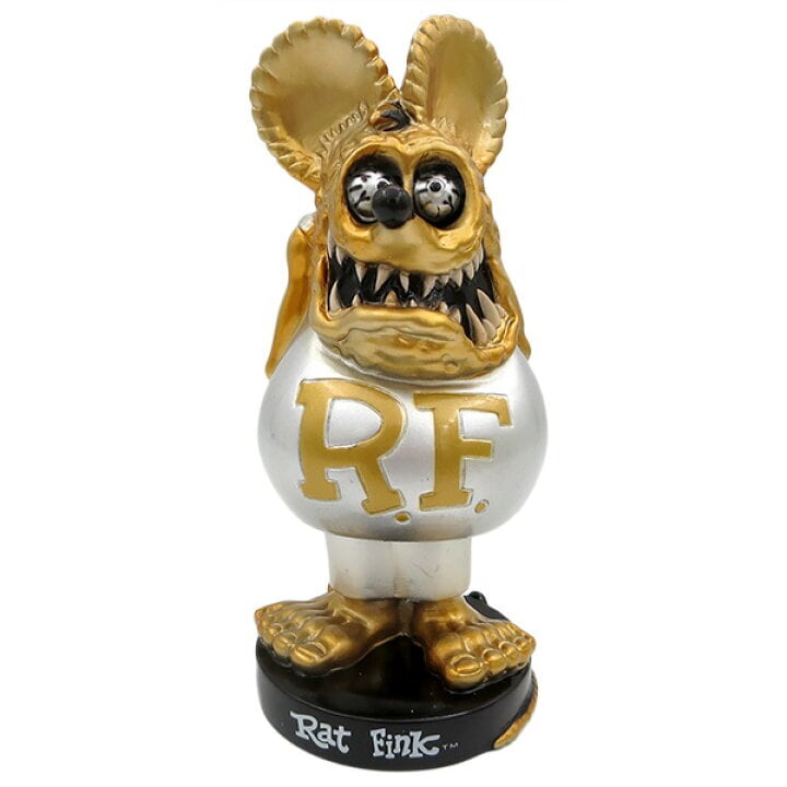 COOL様　ラットフィンク　ゴールド　未開封 ♧ 再入荷！【 Rat Fink・ラットフィンク】 ボビングヘッド GOLD