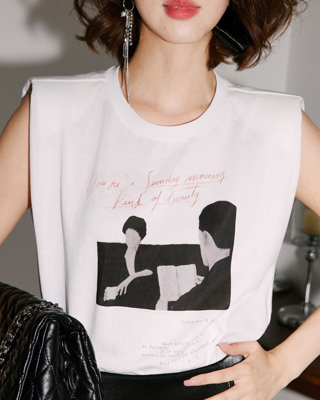 サンデーアートノースリーブTシャツ S25465