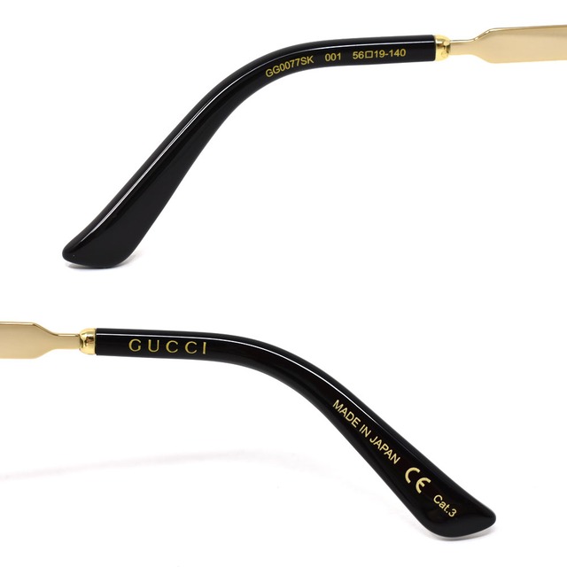 GUCCI グッチ GG0077SK-001 サングラス アジアンフィット メンズ レディース ユニセックス