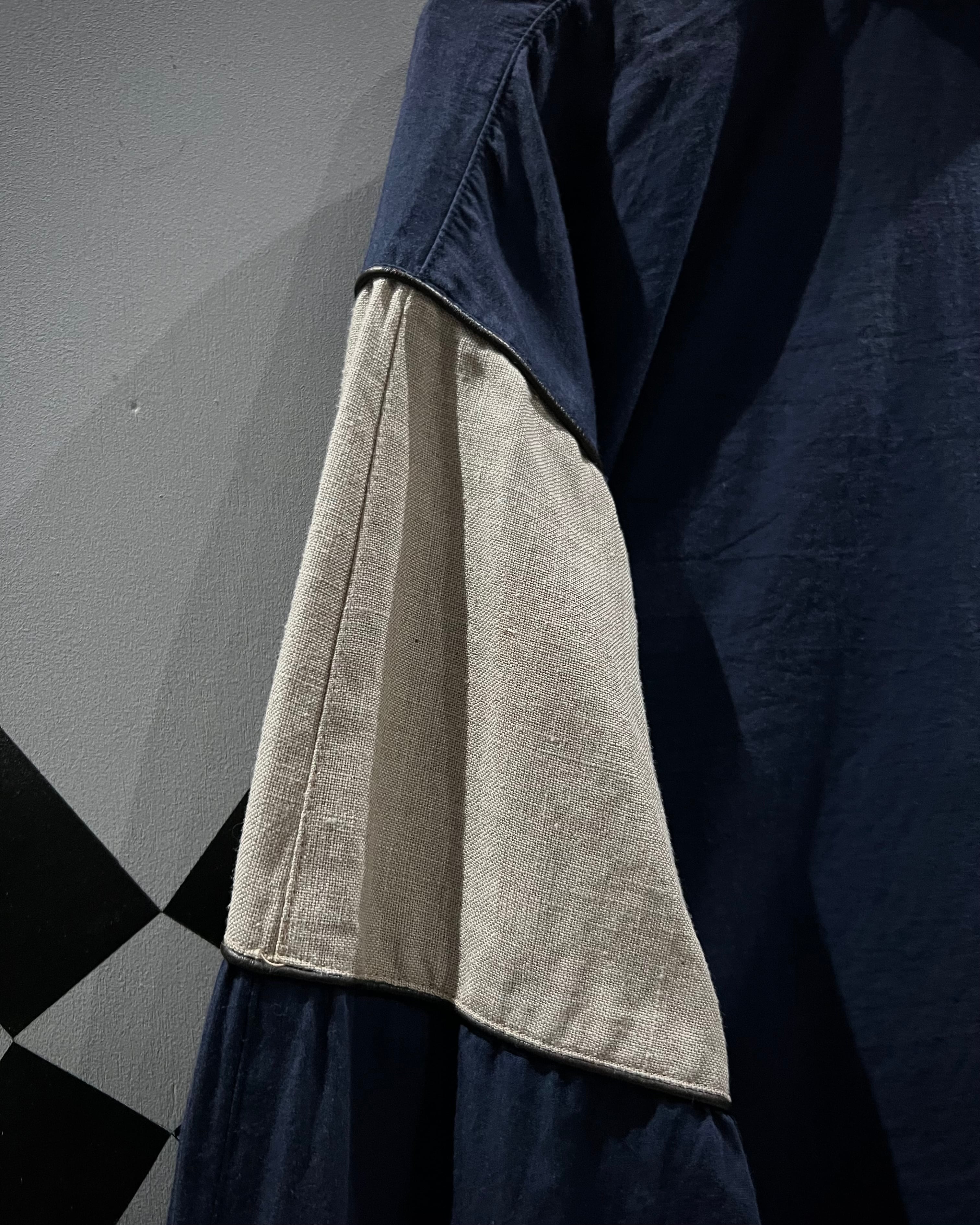 X VINTAGE】“変形” Gimmick Euro Vintage Loose Zip Up Cotton Jacket
