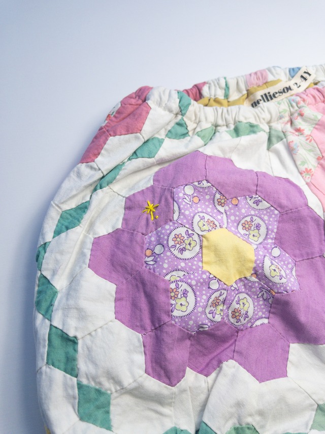 《即納》Nellie Soo / Vintage quilt bubble shorts 003 (2-4Y)
