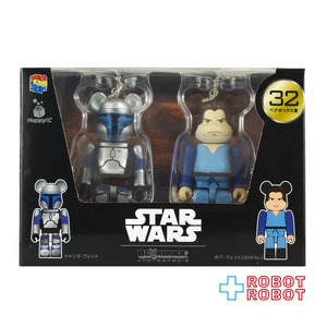 メディコム Happyくじ スター・ウォーズ BE@RBRICK ベアブリック ペアボックス賞 32 ジャンゴ・フェット & ボバ・フェット チャイルドVer. フィギュア 未開封