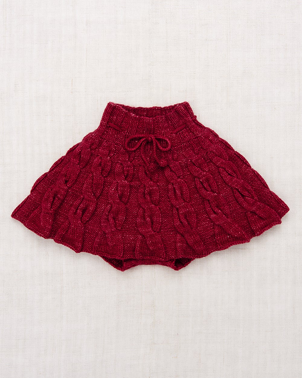 ラスト1 KIDS【Misha & Puff】24AW Cable Skating Skirt / Berry / 5y  