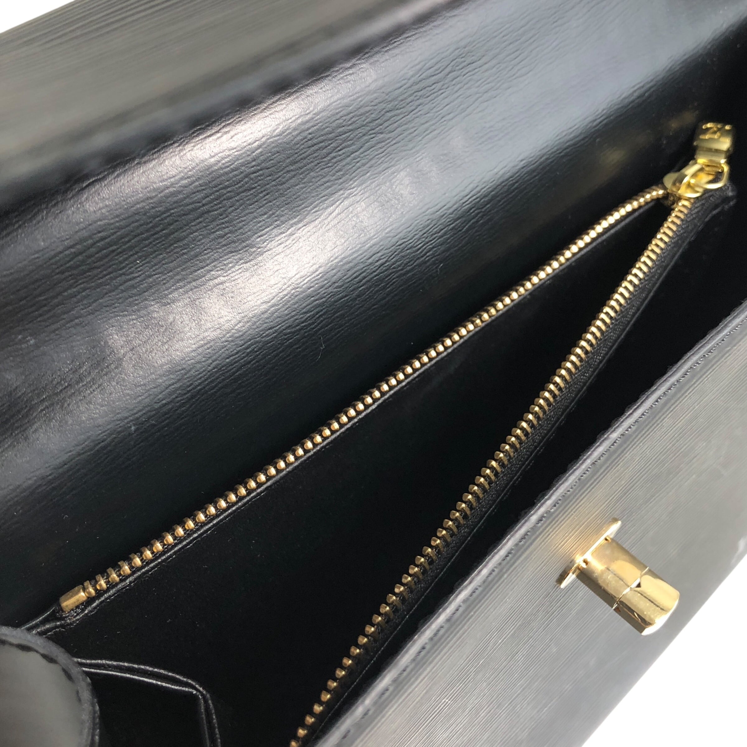 LOUIS VUITTON ルイヴィトン エピ ハンドバッグ ブラック ターンロック
