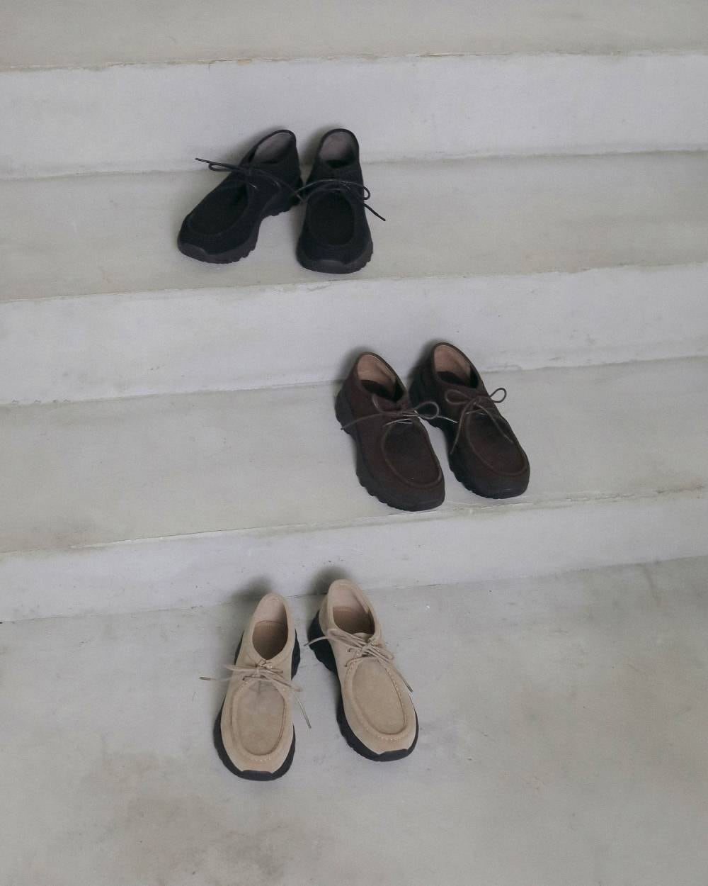 【 anuke 】Eco Suede Moccasin