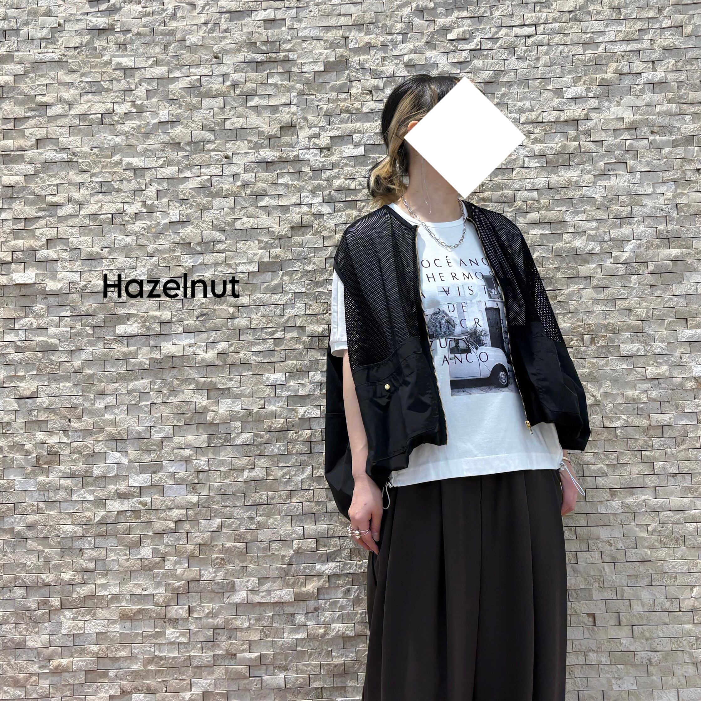 【Hazelnut】メッシュ切り替えデザインベスト(26020)