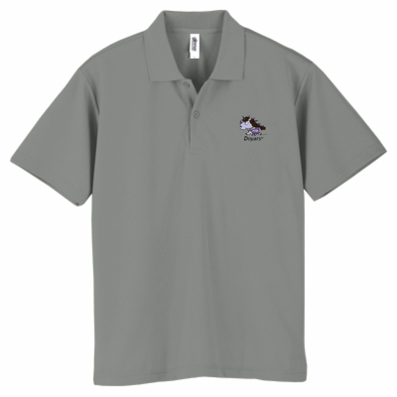 ドライポロシャツ グレー [ベヒーモス][メテオ][Doyars]