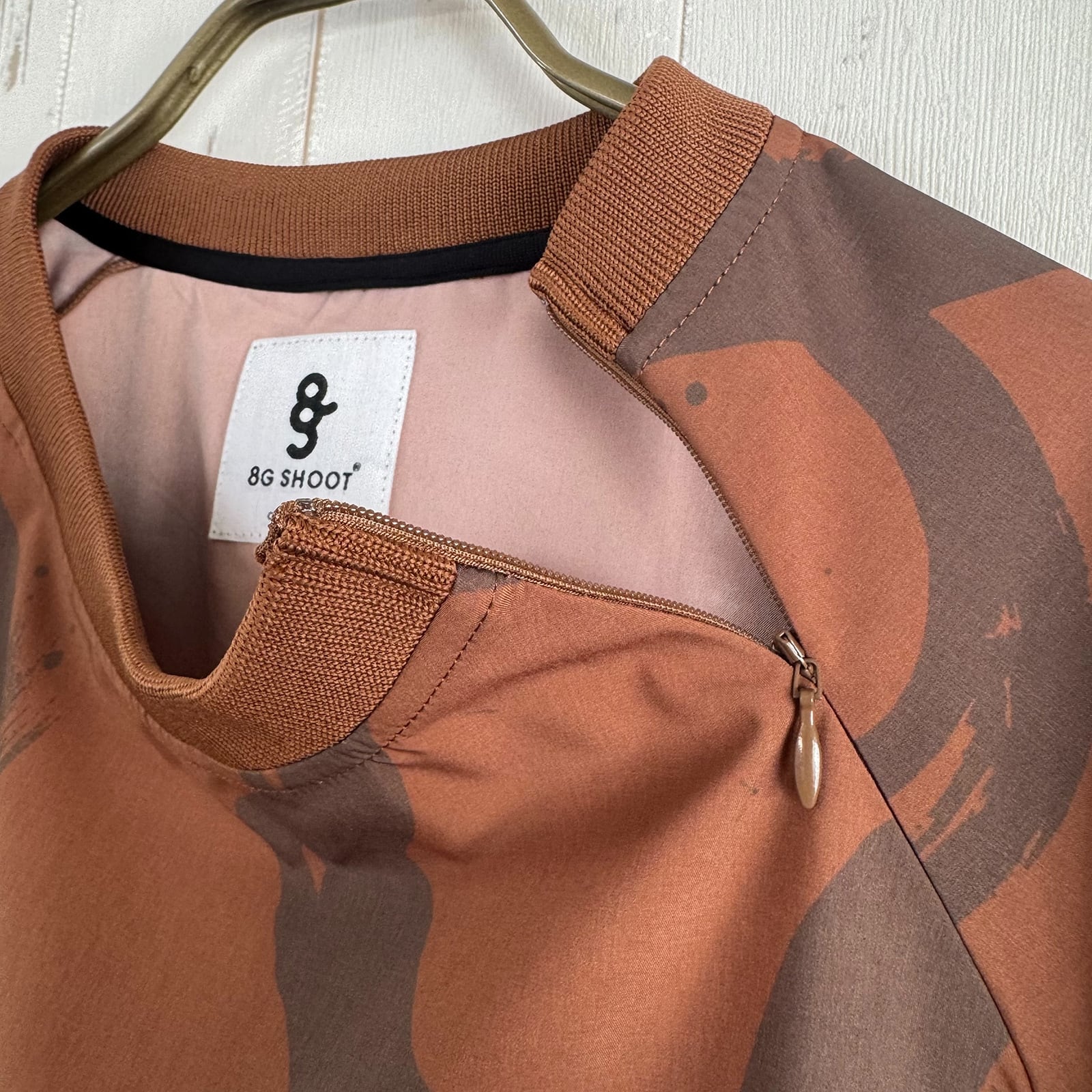メンズウェア 8G SHOOT CALLIGRAPHY PATTERN S/S PISTE CALLIGRAPHY PATTERN S/S PISTE -BROWN- | 8G SHOOT WEBSTORE