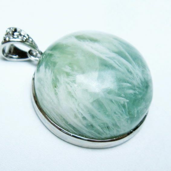 エンジェルフェザー フローライト ペンダント 一点物 メール便可 [M便 1/20] 112-12086