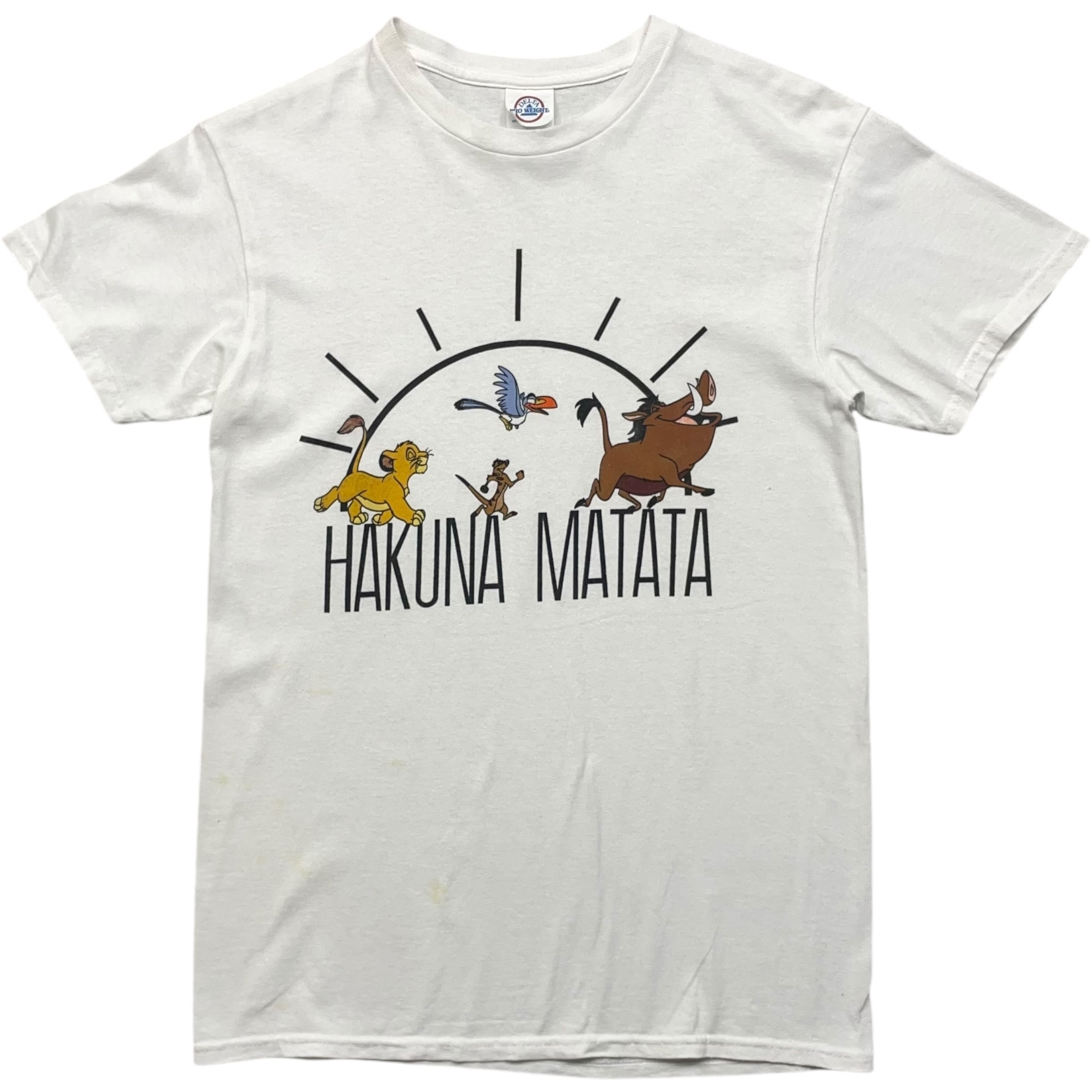 《S》 DELTA Disney ディズニー Tシャツ ライオンキング ハクナマタタ フロントプリント no.7370