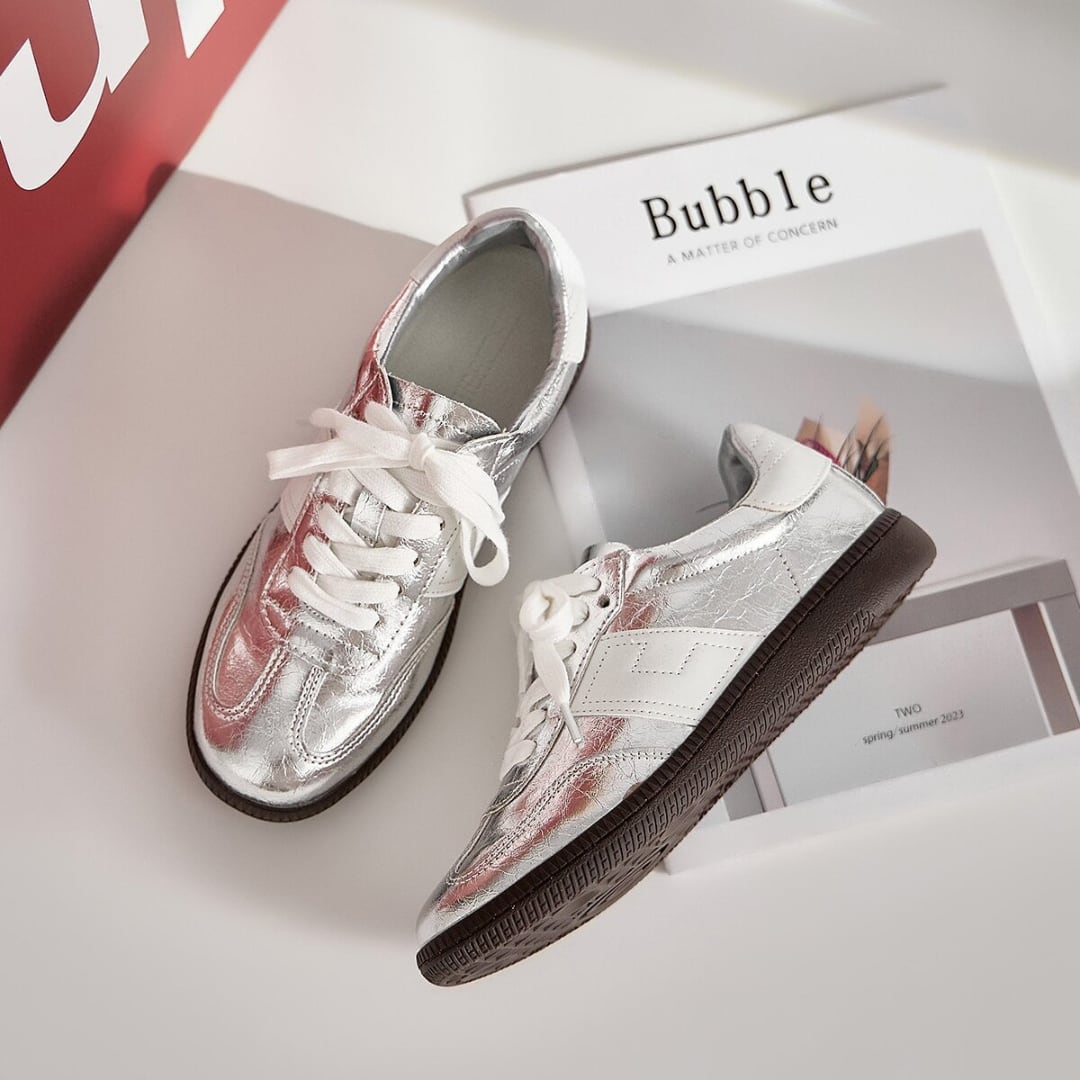 シルバー スニーカー 341296