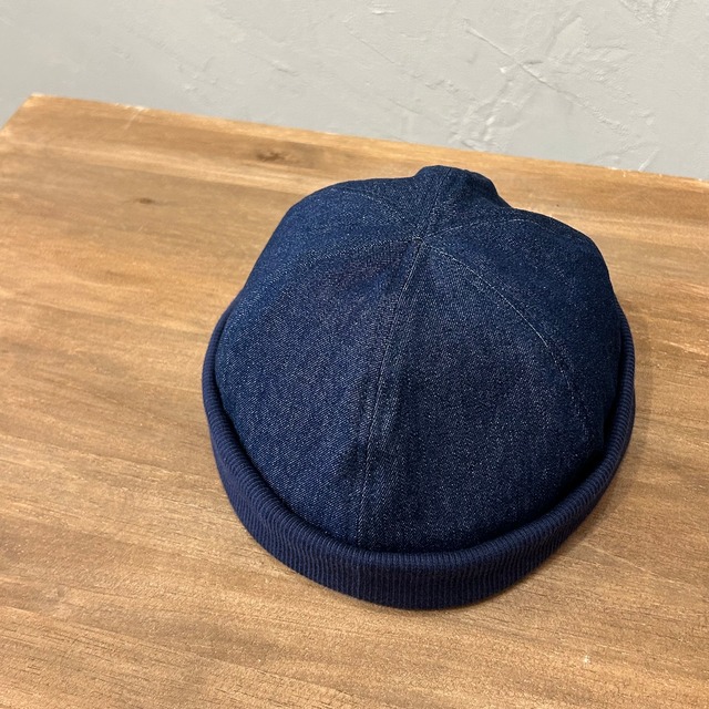 DENIM & RIB ROLL CAP