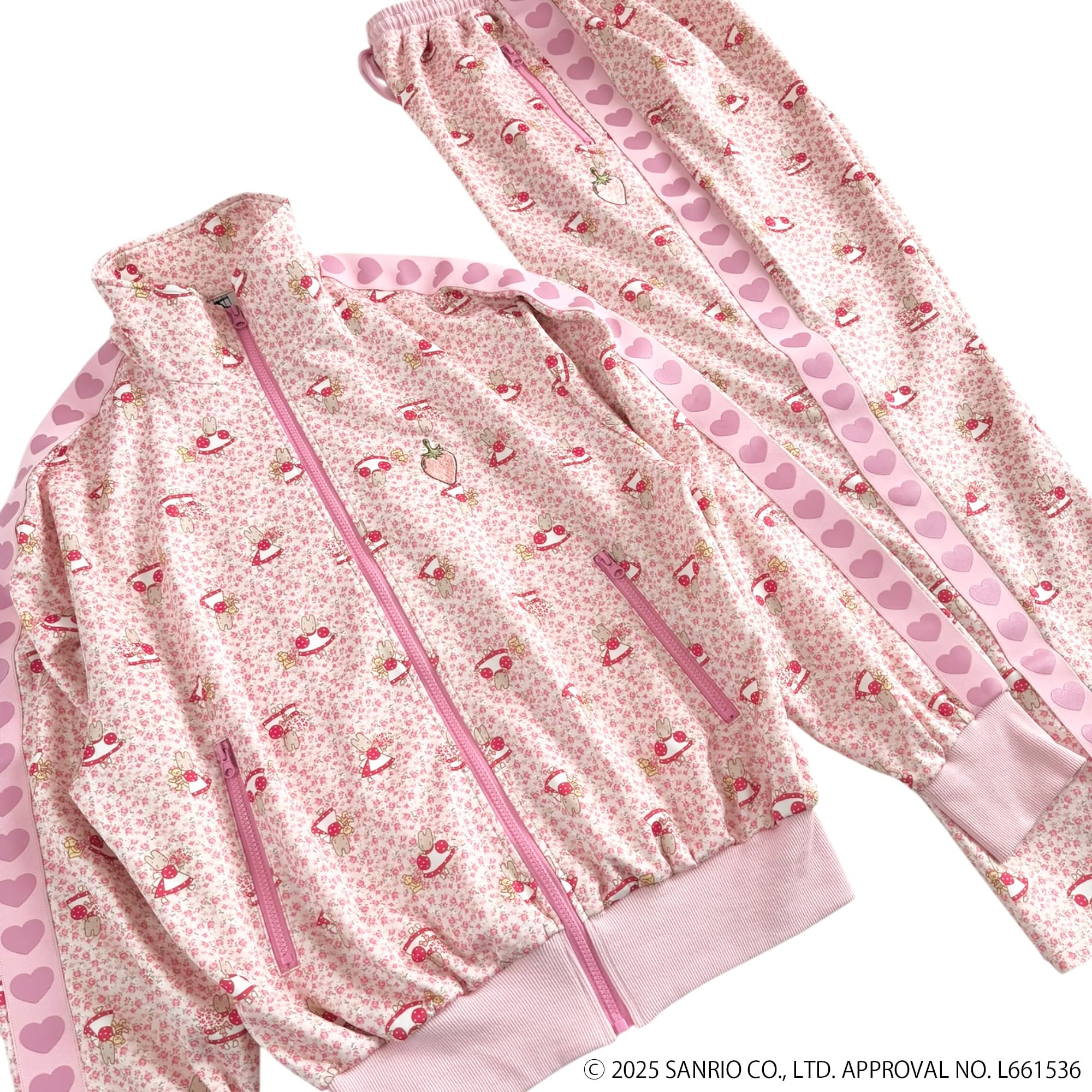 マロンクリーム トラックパンツ