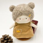 布ドール 熊さん耳 猫耳 ぬいぐるみ babu-3 刺繍ドレス thumbnail 3