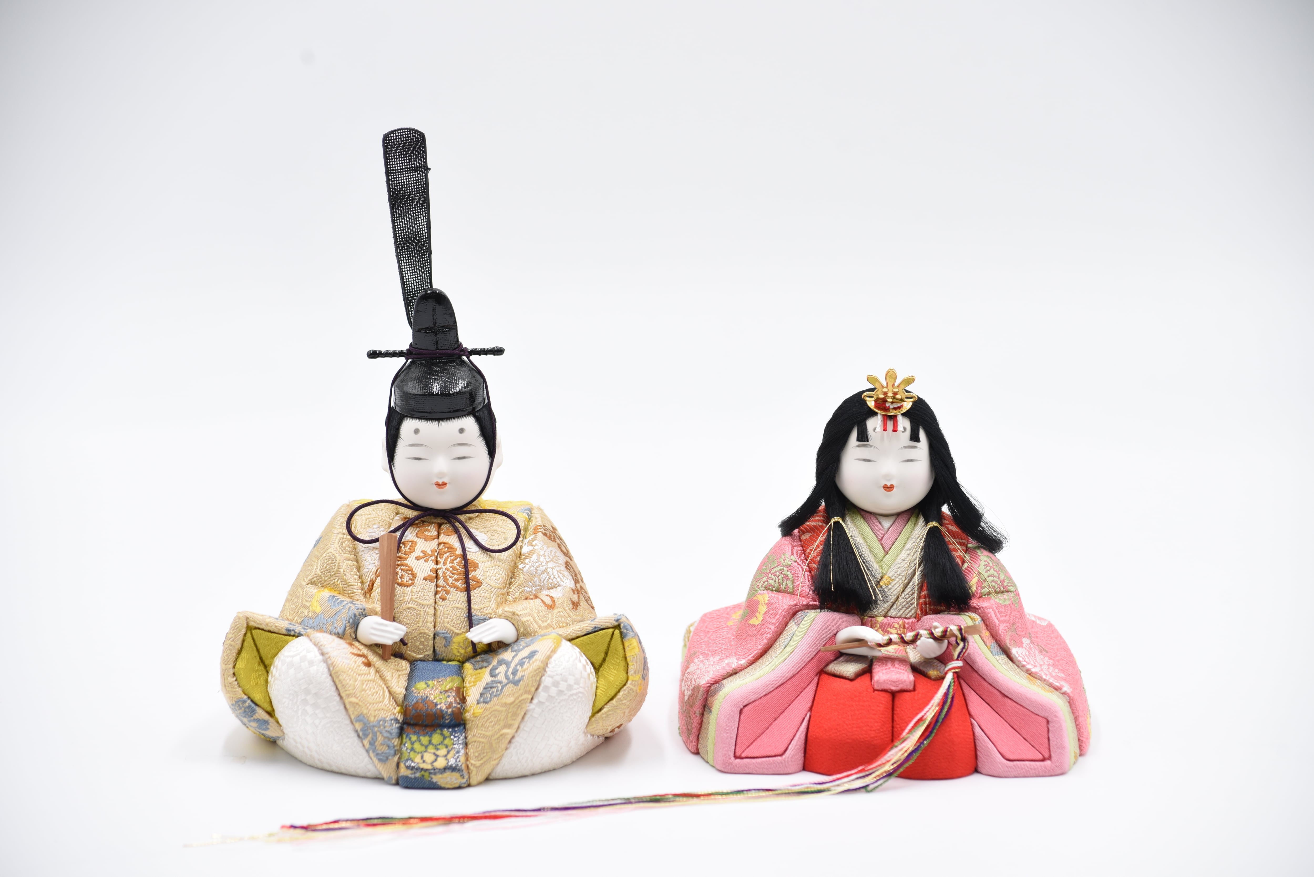 雛人形【桃山雛】小判台飾り | 【有松人形工房】江戸木目込み人形
