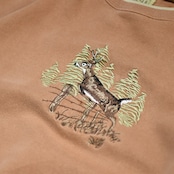 deer embroidery sweat
