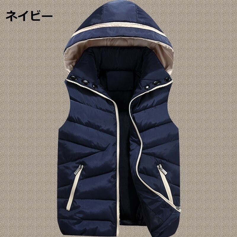 HERNO ヘルノ　ダウンベスト　ベスト　Aライン　フード　ロング丈　ネイビー A ライン フード ベスト HERNO ヘルノ ダウンベスト ベスト Aライン