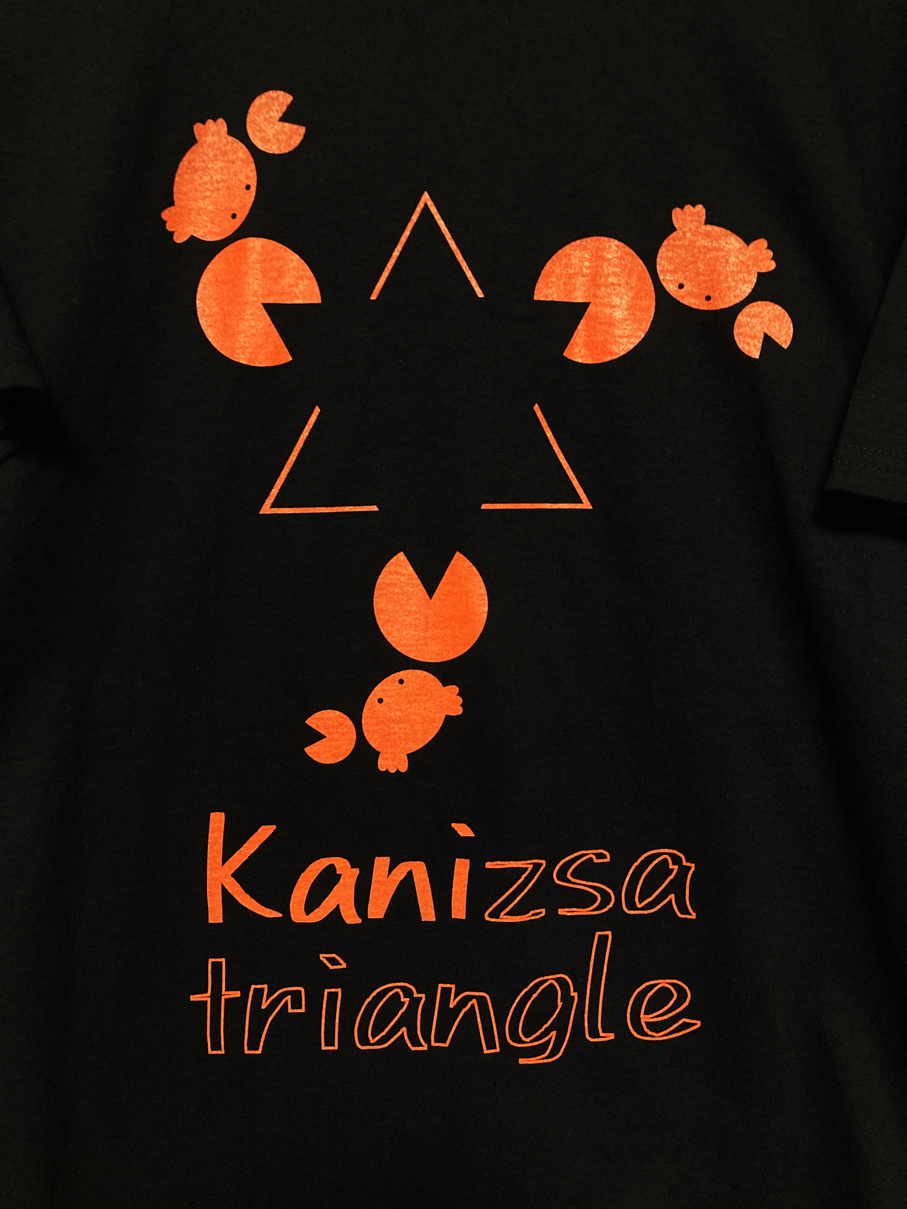 蟹ッツァの三角形Tシャツ（ブラック × オレンジ） | 11510PRODUCTS