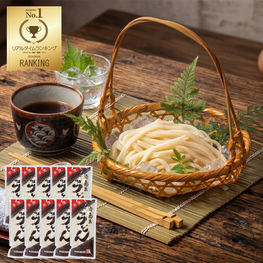 上州あづまうどん 半生うどん 300g×10袋入 うどん 半生麺 ギフト 太麺