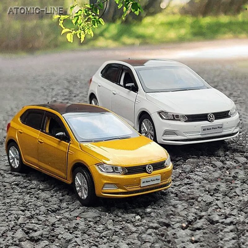 VW New POLO 1/18 ミニカー フォルクスワーゲン ポロ イエロー