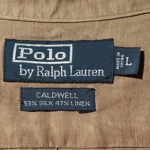 美品 L オリーブグリーン Caldwell ポロラルフローレン 半袖開襟シャツ