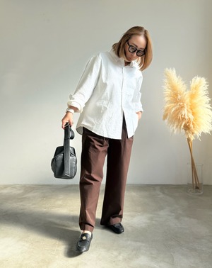 calm relaxed cotton shirt <2color>