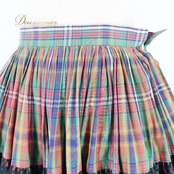 フォークダンス 衣装 スカート グリーン系 チェック柄 カラフル レース 緑 黒 青 赤 チロリアン チロルスカート カントリー かわいい ダンス衣装 イベント 練習 レッスン ブラック系 ブルー系 レッド系 オレンジ系