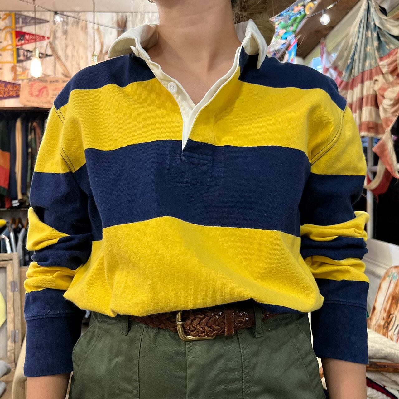 Lands'end Rugby Shirt ¥7,200+tax BLUE VALENTINE