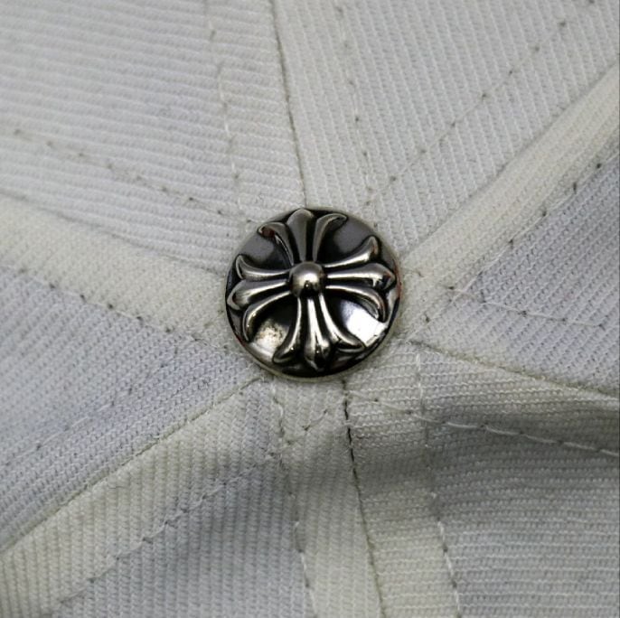 CHROME HEARTS クロムハーツ ベースボールキャップ ハート刺繍 クロス
