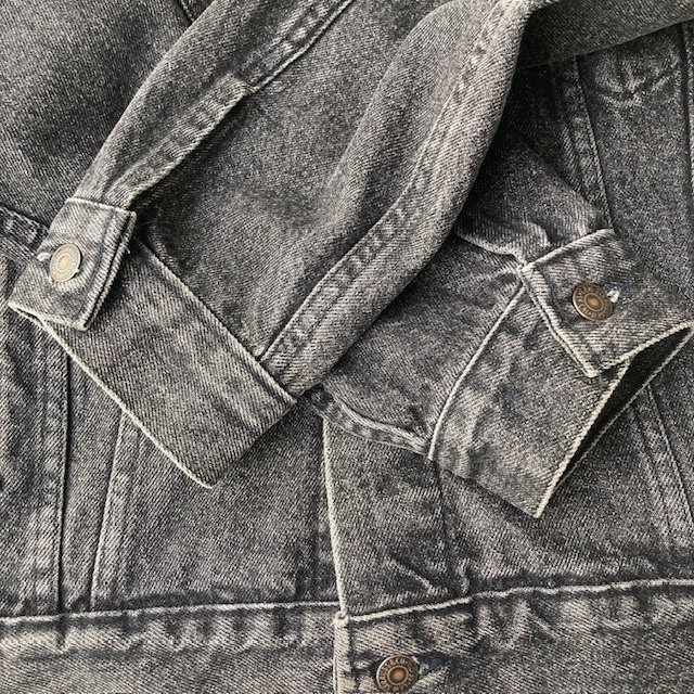 Levi's リーバイス デニムジャケット 90s USA製 70507 先染め ブラック ヴィンテージ古着 XL 画像8
