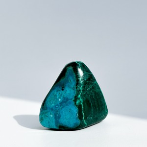 マラカイト with クリソコラ（マラコラ） タンブル22◇ Malachite with Chrysocolla ◇天然石・鉱物・パワーストーン