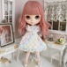 ブライス ウィッグ毛先ゆるフェミウェーブⅡ フェアリーピンク 10インチ/ドール Blythe Pulip