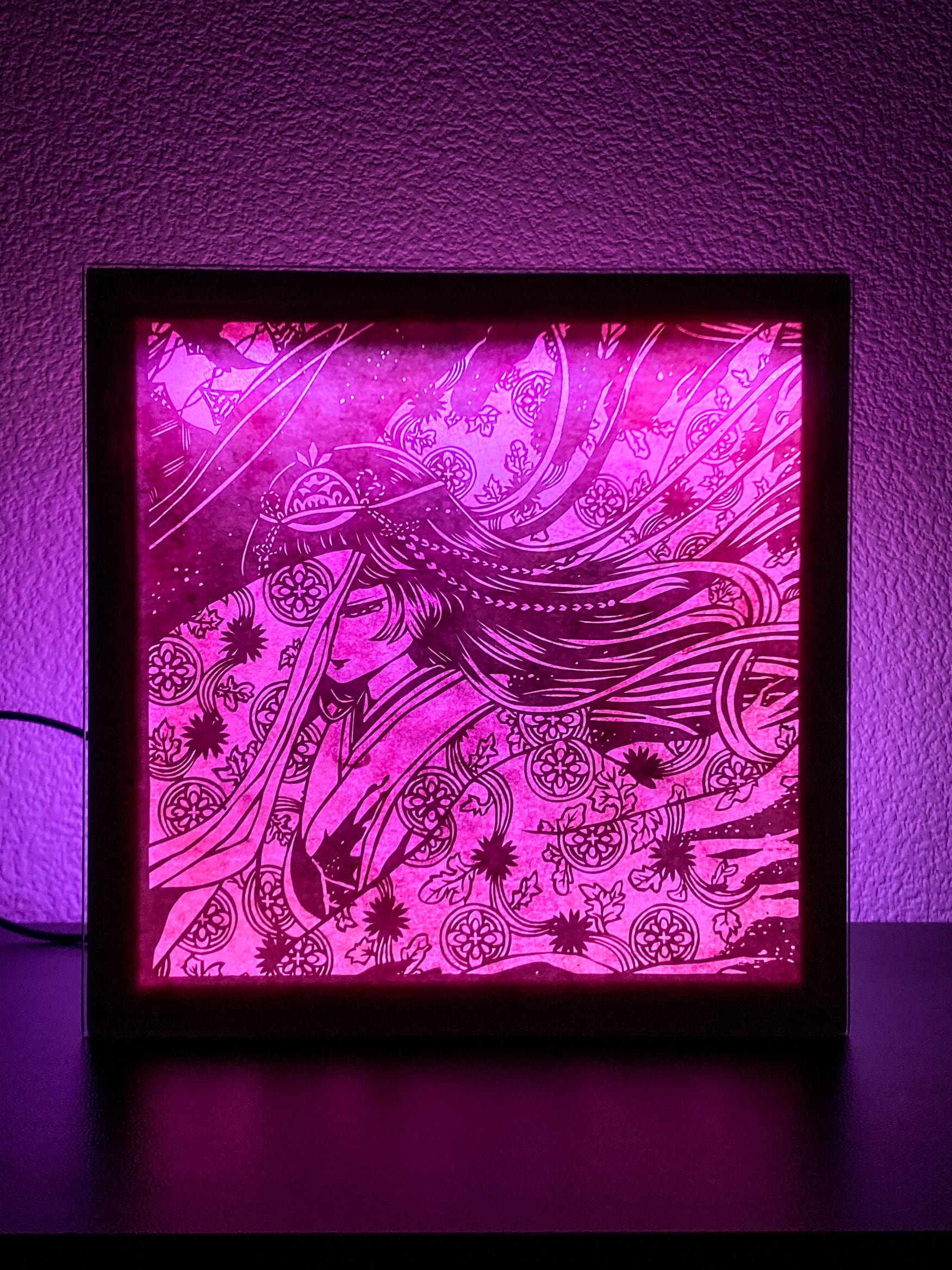 切り絵洋燈-らんぷ- 和風童話 灰かぶり姫「夢見草」/紙浪漫 - Paper Roman -