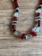 vintage contrast design necklace-5139-7