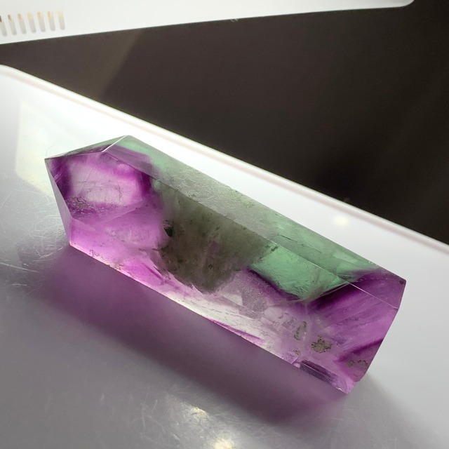 15.パープルグラデーション♪エンジェルフェザーフローライトポイント