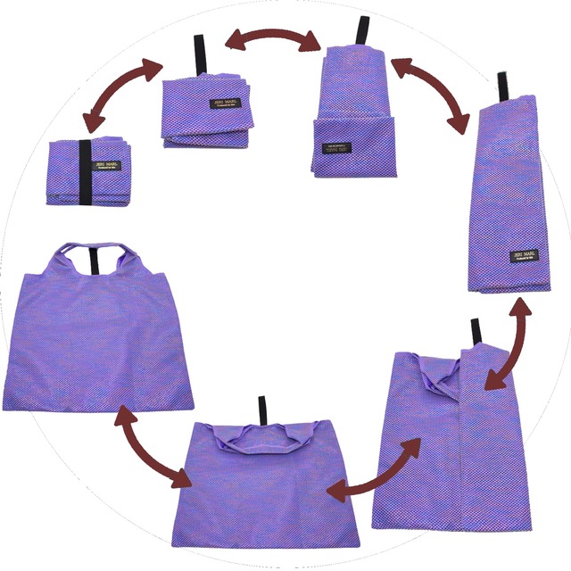 [JERI MARL] 撥水 キラキラ 透けない メッシュ ナイロン トート バッグ Mサイズ (ピンク) 折りたたみ 工房 手作り 日本製 エコパッケージ MX-0013-158