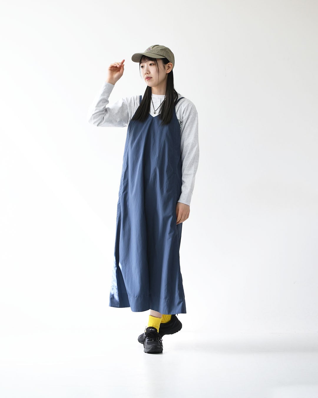 DANTON [ダントン] Women's Nylon Taffeta Camisole Dress [DT