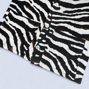 90's NICK&NORA ZEBRA PAJAMA SHIRT