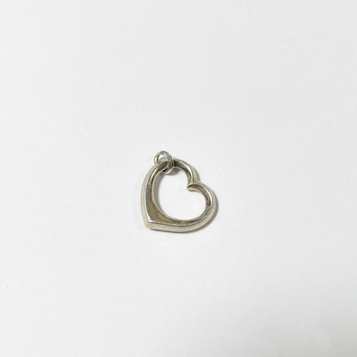 Vintage 925 Silver Sideways Heart Pendant Top