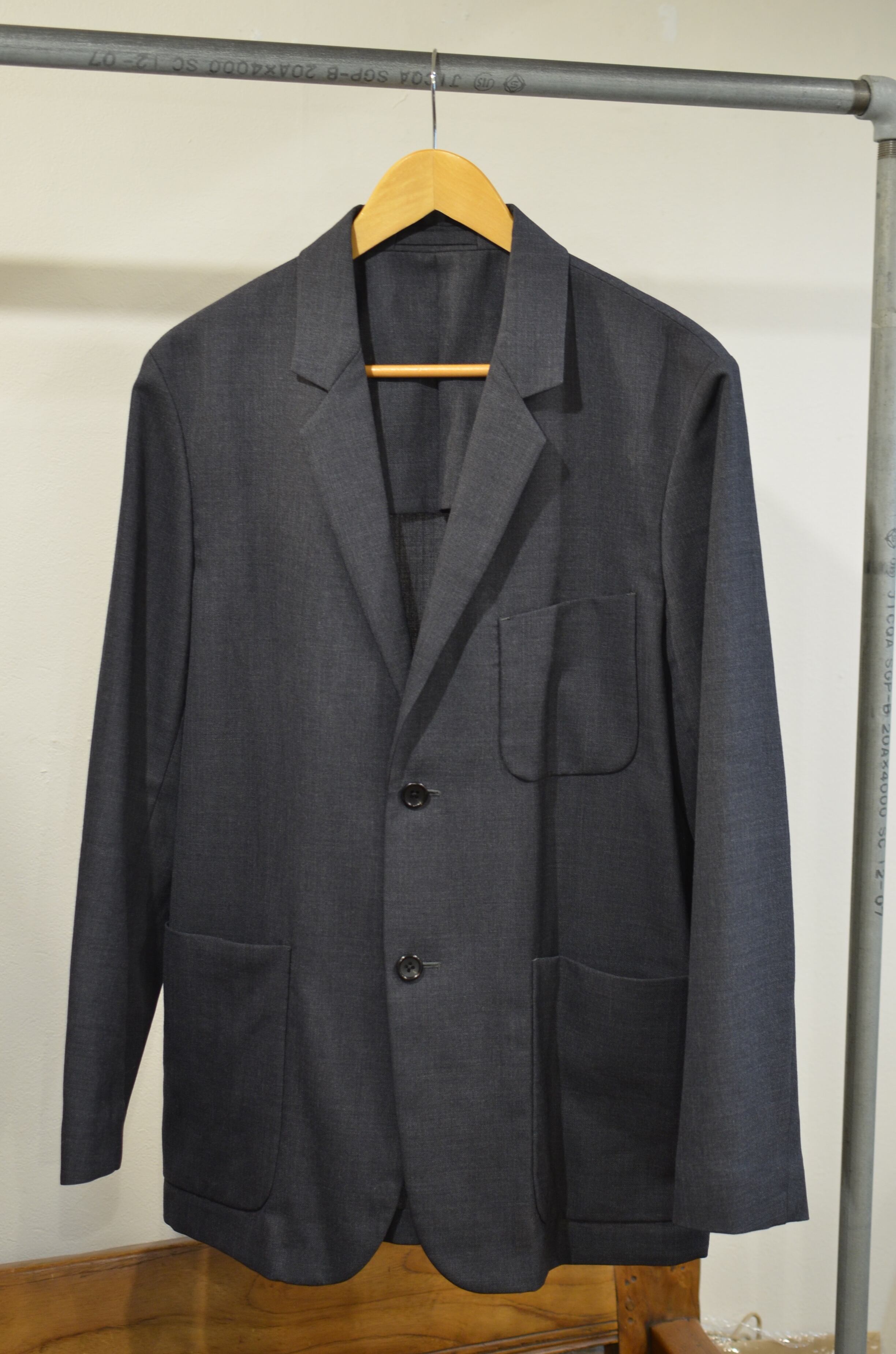 MARGARET HOWELL/FOX BROTHERS SUMMER WOOL テーラードジャケット 23SS  