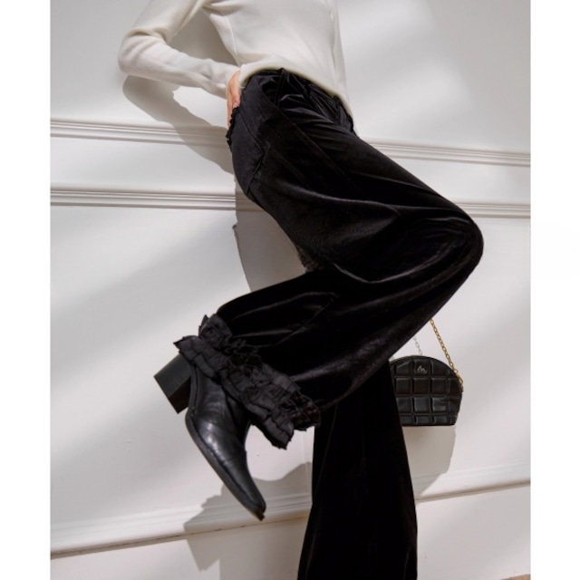 ラッフル ベロア パンツ 238905