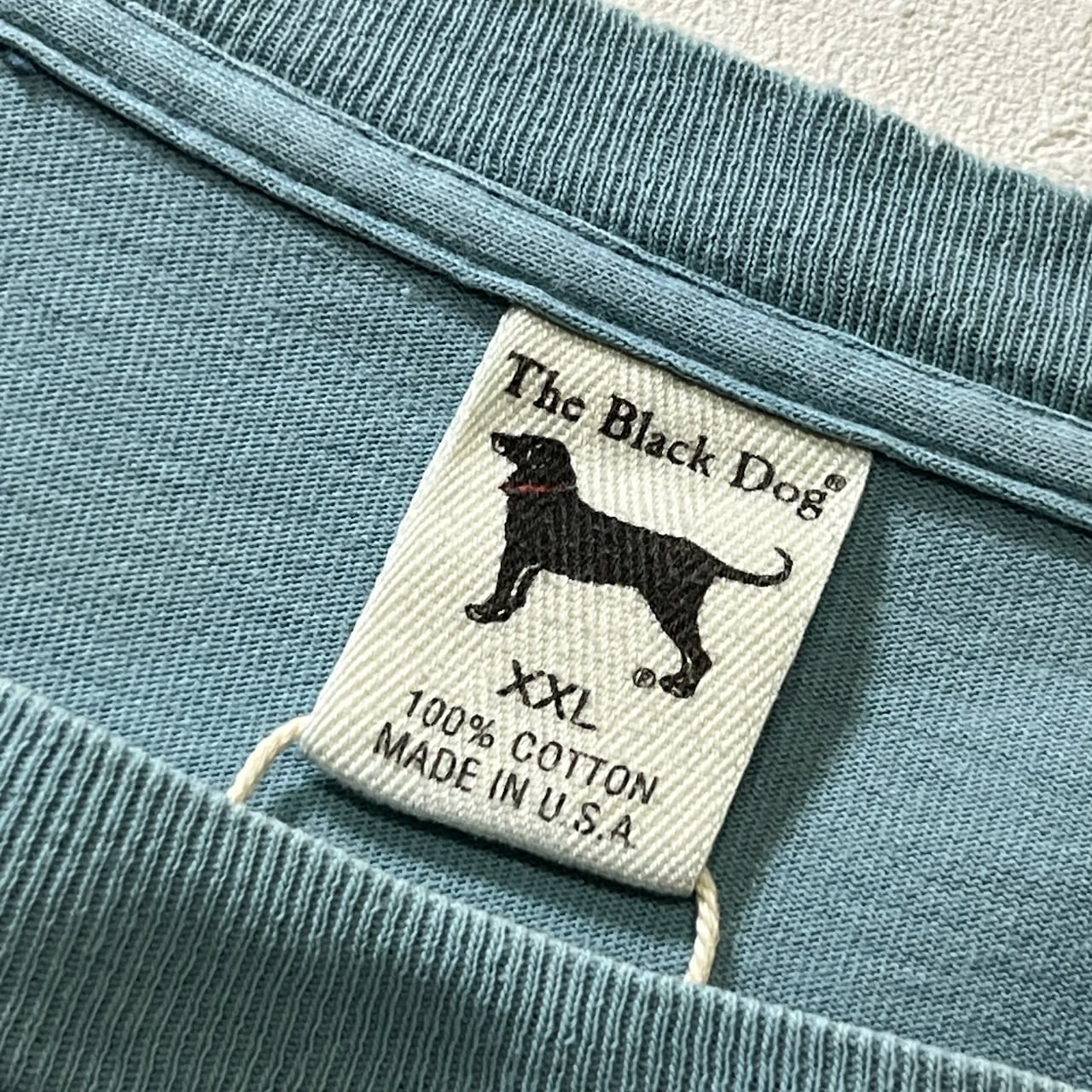 USA The Black dog アニマル 犬 ダメージ Tシャツ ブラックドッグ