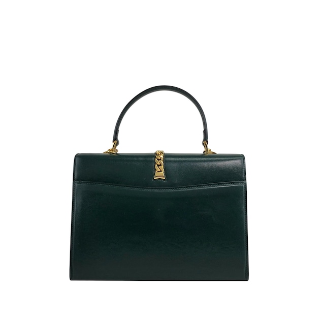 GUCCI グッチ ハンドバッグ グリーン ベルトモチーフ シルヴィ vintage ヴィンテージ オールド 2vw4nm