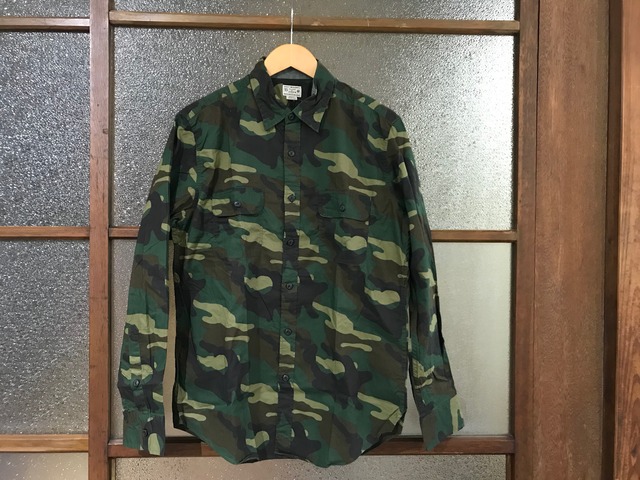 J.CREW QUALITY WOVEN SHIRT (WOODLAND CAMO)