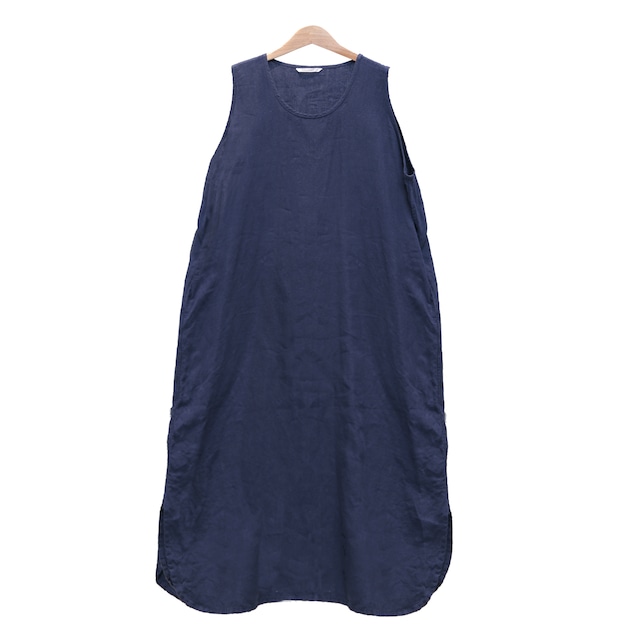 TOUJOURSトゥジュー/STONE WASHED BELGIAN LINEN CLOTH Tank Dress【KM32MD04】