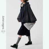 【2color】陰影をまとうギャザーフーディー 《P0268》
