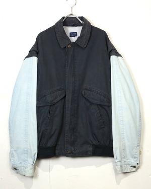【Caka act2】“GANT” 2way Detachable Gimmick Vintage Loose Jacket