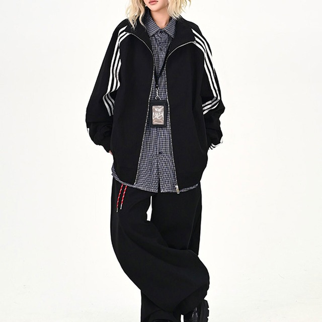 スポーティートラックジップブルゾン 2col R01034